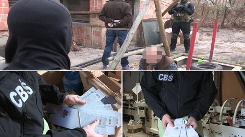 Policjanci CBŚ i agenci wywiadu skarbowego zlikwidowali nielegalną drukarnię