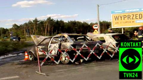 Samochody spłonęły pod Poznaniem