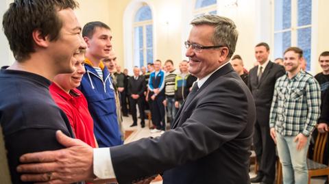 Prezydent spotkał się z ukraińskimi żołnierzami