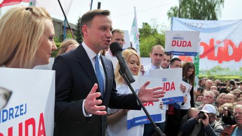 Duda walczy o głosy w Szczecinie. Kandydat PiS o odbudowie stoczni