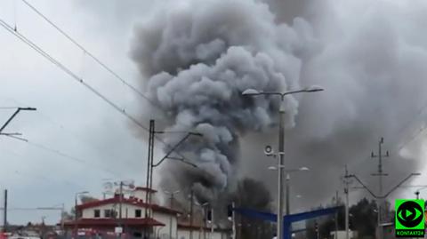 Pożar w Zakładzie Przetwórstwa Mięs i Wędlin w Nowym Targu