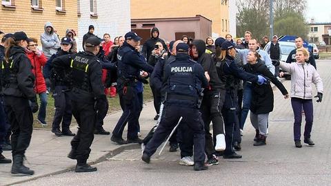 Zamieszki z policją w Białymstoku