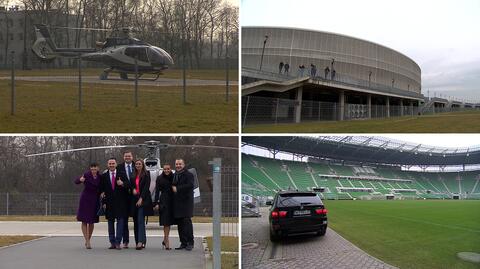 Na stadion Śląska można dolecieć helikopterem