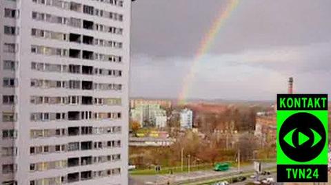 Deszcz, śnieg, mróz i... tęcza