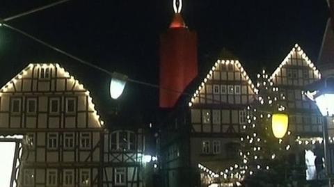 W niemieckim miasteczku Schlitz wieża zamieniła się w świecę
