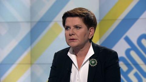 Premier Beata Szydło w "Jeden na Jeden"