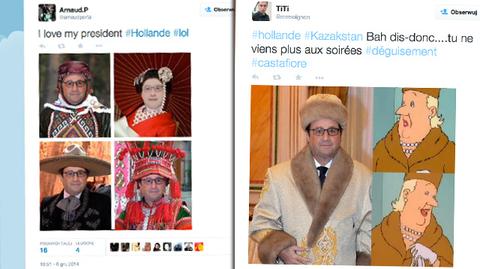 Francois Hollande wyśmiany przez internautów