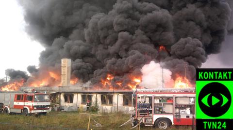 Pożar budynku socjalnego w Choszcznie
