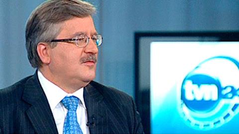 Komorowski w Poranku TVN24