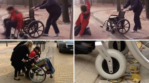 Nowa droga w Tomaszowie: "miało być nowocześnie, jest survival dla niepełnosprawnych"
