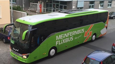 Trasa niemieckiego autobusu Flixbus