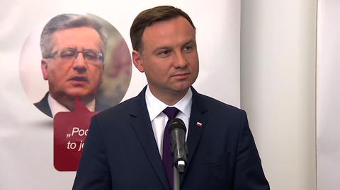 Duda krytykuje podsumowanie kadencji Bronisława Komorowskiego