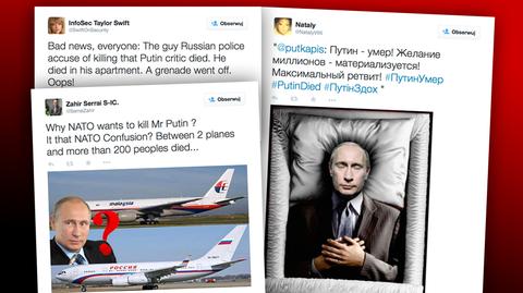"Putin jest martwy". Internauci "pochowali" prezydenta Rosji