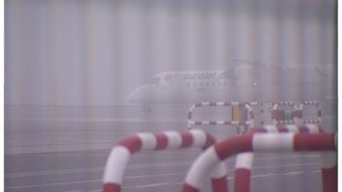 Mgła na wrocławskim lotnisku