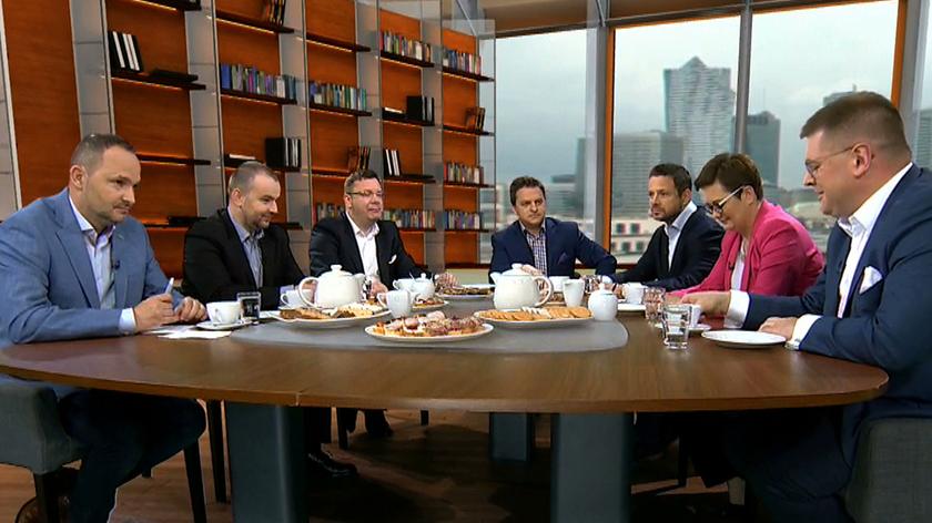 Politycy komentują przesłuchanie Michała Tuska w programie "Kawa na ławę"
