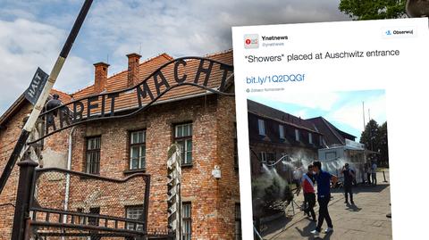 Muzeum Auschwitz-Birkenau tłumaczy, dlaczego zainstalowało kurtyny wodne