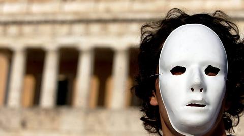 Milczący protest w Grecji