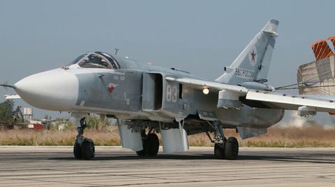 Rosyjskie bombowce Su-24 wylatują z Syrii