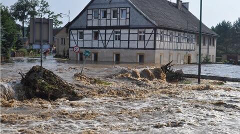 Rzeka co roku zalewa Olszynę Dolną