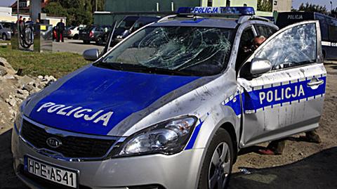 Po zamieszkach w Zielonej Górze zatrzymano dziewięć osób, straty policji oszacowano na ok. 130 tys. zł