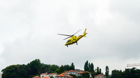 W Portugalii rozbił się helikopter pogotowia ratunkowego (wideo bez dźwięku)