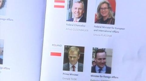 W folderze informacyjnym zabrakło zdjęcia prezydenta Lecha Kaczyńskiego