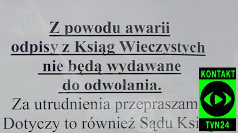 Przez trzy godziny nie można było pobrać odpisu z rejestru sądowego