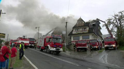 Na miejscu pracuje straż pożarna