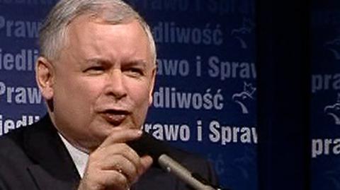 Jarosław Kaczyński przekonuje, by głosować na... PO