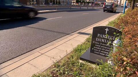 Rodzina w miejscu śmierci mężczyzny ustawiła tablicę pamiątkową. Będzie musiała ją zlikwidować
