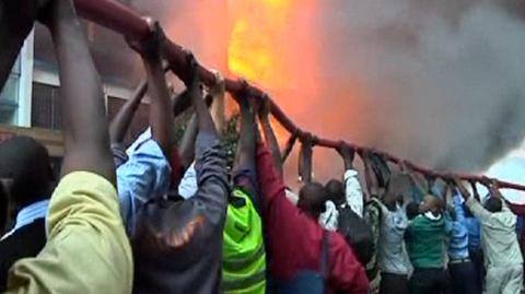 Spłonął największy hipermarket w Kenii