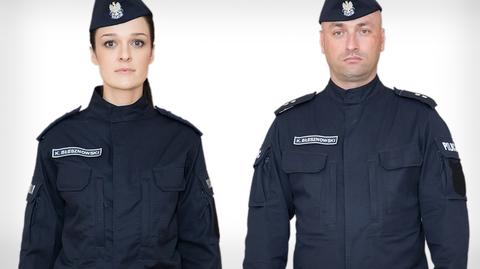 Prezentacja policyjnych mundurów w 1997 roku (Materiał z 17.12.1997)
