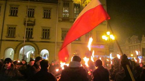 Wrocławski marsz NOP w rocznicę wybuchu stanu wojennego