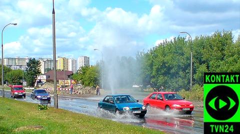 Fontanna wody przy ul. Wilanowskiej