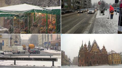 Pierwszy śnieg we Wrocławiu