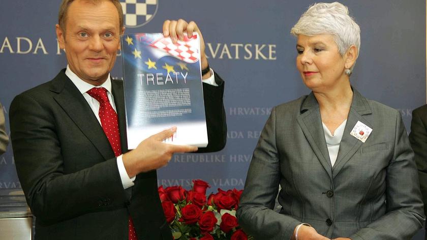 Chorwacka premier dziękuje Tuskowi po polsku