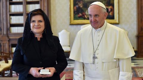 Premier Beata Szydło o rozmowie z papieżem Franciszkiem