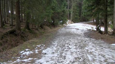 Oblodzone górskie szlaki w Karkonoszach 