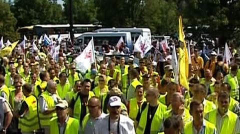 Energetycy protestują w Warszawie