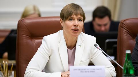 Mateusz Morawiecki na spotkaniu z prezydent Estonii Kersti Kaljulaid