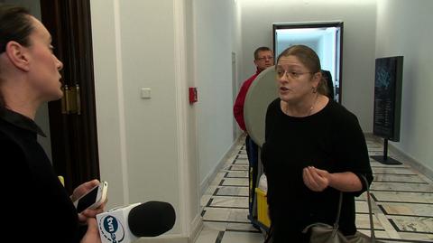 Krystyna Pawłowicz do reporterki TVN24: pani jest idiotką 