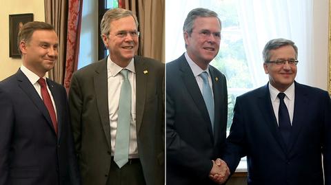 Bush spotkał się z Dudą
