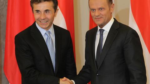 Donald Tusk i Bidzina Iwaniszwili o przyjaźni polsko-gruzińskiej