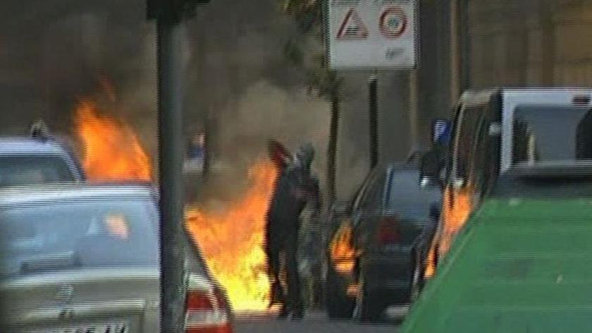 Płoną ulice Baskonii