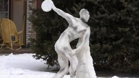 Śnieżne rzeźby w USA