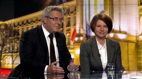 Julia Pitera i Ryszard Czarnecki byli gośćmi Faktów po Faktach