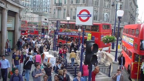 Metro Oxford Circus w Londynie
