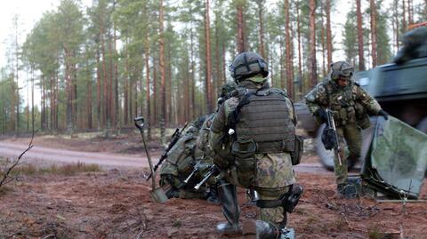 Fińskie wojsko w czasie ćwiczeń