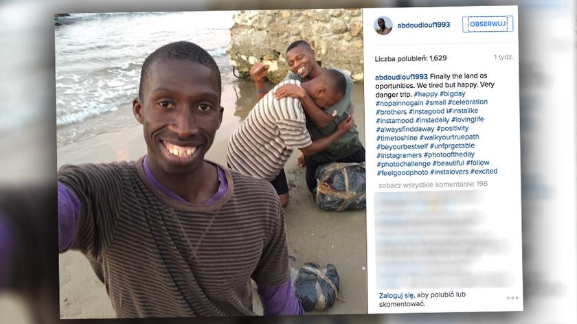 Senegalczyk Abdou. Fałszywe konto na Instagramie