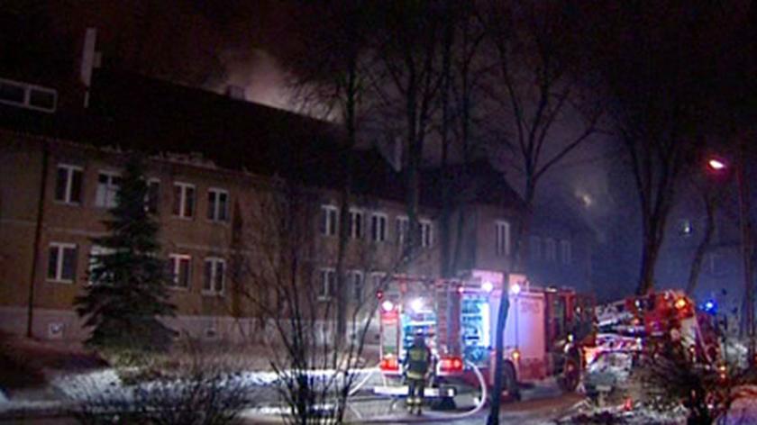 Pożar w Łodzi, 40 osób ewakuowanych